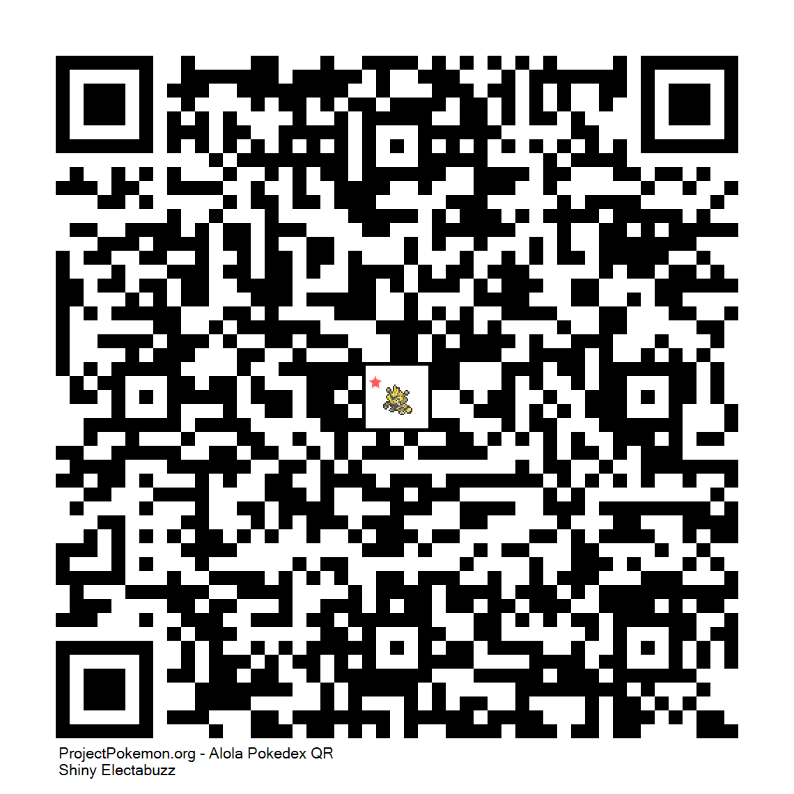 Cdigo QR de Electabuzz variocolor